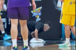 擦地哥孟飞年薪20万引热议，CBA赛场上的“战斗”姿态能否擦进NBA？